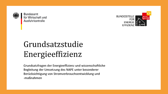 Titelbild der Grundsatzstudie Energieeffizienz Titelbild der Grundsatzstudie Energieeffizienz